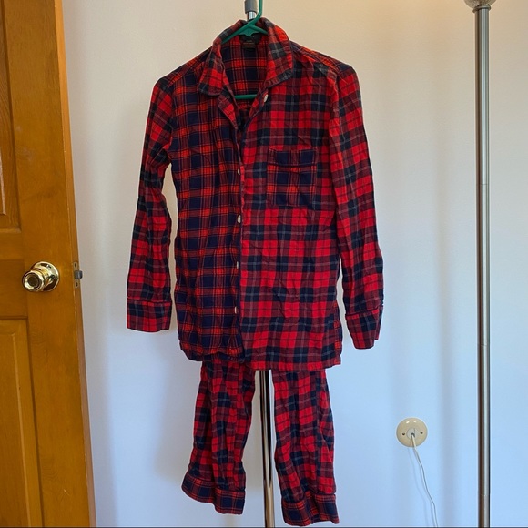 J. Crew Mixed Plaid Flannel Pajama Set - Picture 3 of 8